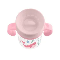 Чашка-непроливайка 360° KikkaBoo Deep Sea Pink, 300 мл foto