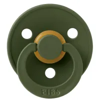 Suzeta rotunda din latex BIBS Hunter Green (6-18 luni) foto