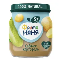 ФрутоНяня Пюре кабачок-картофель 110г. (5 м+)