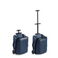 Troller Micro Ride On Luggage Eazy Weekender Dark Blue foto