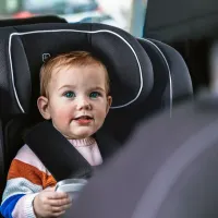 Scaun auto i-Size BabyGo FreeFix Black, 76-150 cm foto