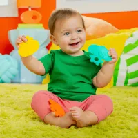 Набор из 3 текстурированных игрушек для прорезывания зубов Bright Starts Gummy Buddies foto