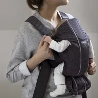 Анатомический мультифункциональный рюкзак-кенгуру BabyBjorn Mini Anthracite, 3D Mesh foto