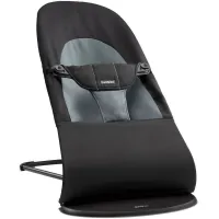 Кресло-шезлонг BabyBjorn Balance Soft Black/Dark Gray, хлопок foto