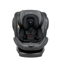 Вращающееся автокресло с изофиксом KikkaBoo Stark Dark Grey 0-36 кг foto