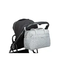 Geanta pentru mame KikkaBoo Chelsea Dots Grey foto