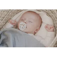 Муслиновое одеяло BIBS Swaddle Sand, 120x120 см foto