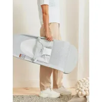 Кресло-шезлонг BabyBjorn Balance Soft Silver/White, Mesh foto