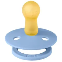 Set 2 suzete rotunde din latex BIBS Colour Sky Blue/Baby Blue (6-18 luni) foto