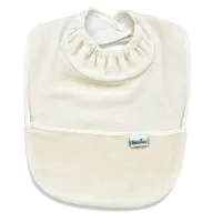 Нагрудник с карманом BabyJem Velvet Ecru foto