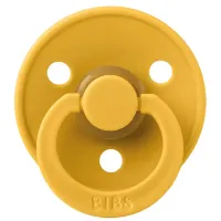 Пустышка круглая латексная BIBS Honey Bee (6-18 мес.) foto