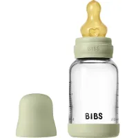 Biberon din sticla anticolici BIBS Sage cu tetina din latex 0+ luni, 120 ml foto