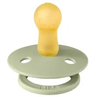 Set 2 suzete rotunde din latex BIBS Colour Ivory/Sage (0-6 luni) foto