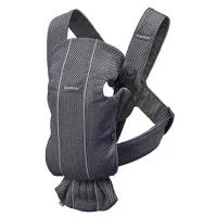 Анатомический мультифункциональный рюкзак-кенгуру BabyBjorn Mini Anthracite, 3D Mesh foto