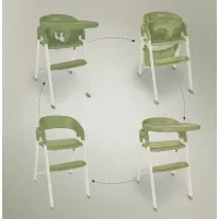 Стульчик для кормления 3 в 1 BabyGo Levels Khaki foto