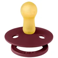 Set 2 suzete rotunde din latex BIBS Colour Dusty Pink/Elderberry (6-18 luni) foto