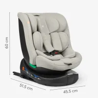 Автокресло с системой Isofix i-Size KikkaBoo i-Round Dark Grey, 40-150 см foto