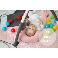 Salteluta de activitati cu bile BabyJem Roz foto
