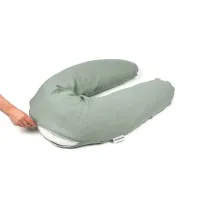 Большая подушка для беременных 3 в 1 Doomoo Comfy Big Tetra Green, органический хлопок foto