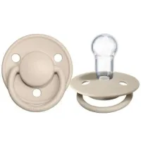 Пустышка силиконовая BIBS De Lux Vanilla круглая (0-36 мес.) foto
