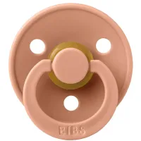 Suzeta rotunda din latex BIBS Peach (6-18 luni) foto
