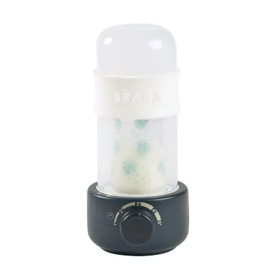 Incalzitor biberoane si sterilizator Beaba BabyMilk Second Night Blue