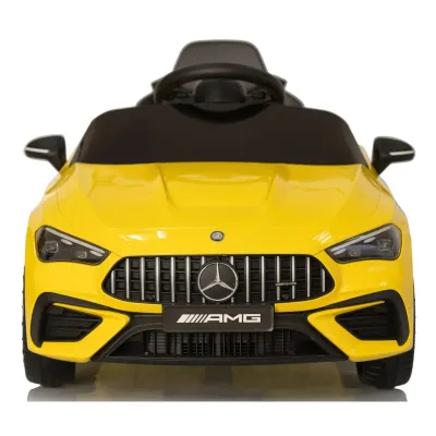 Mașină electrică pentru copii Mercedes-Benz AMG CLE 53 cu telecomandă, roți EVA, 12V galben