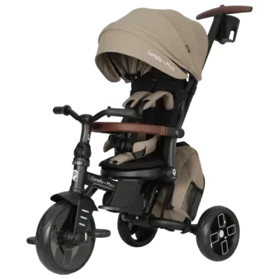 Bicicletă copii Qplay Comfo Max Coffee