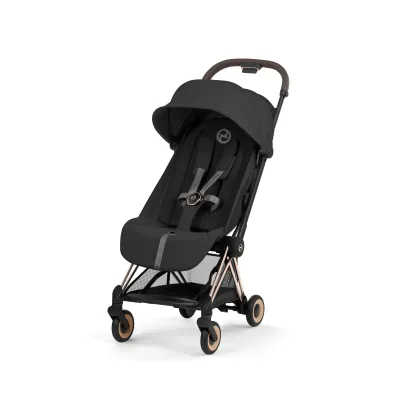 Ультракомпактная коляска Cybex Coya Platinum 2026 Rose Gold Sepia Black