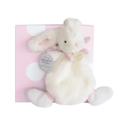 Игрушка-комфортер «Кролик» Lapin Bonbon розовый, 26 см