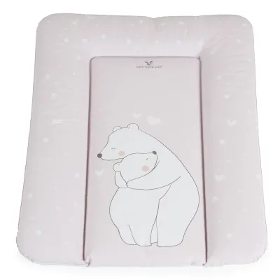Moni Мягкий пеленальный мат 50x70 - Bears Pink