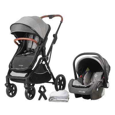 Carucior transformabil 3in1 Coccolle Amani iSize - Anthracite