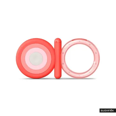 Suavinex  Jucărie de dentiție din silicon cu răcire STEP 2/roz (8426420079525)