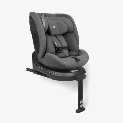 Scaun auto rotativ cu isofix KikkaBoo i-Orbit Dark Grey, 40-150 cm foto