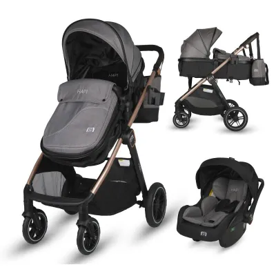 Coccolle Hapi Soley H2003 Carucior 3/1 - Smoked Grey 