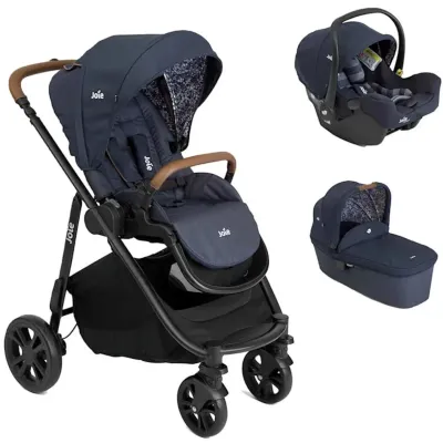Carucior 3 in 1 Joie Versatrax E Navy Blazer