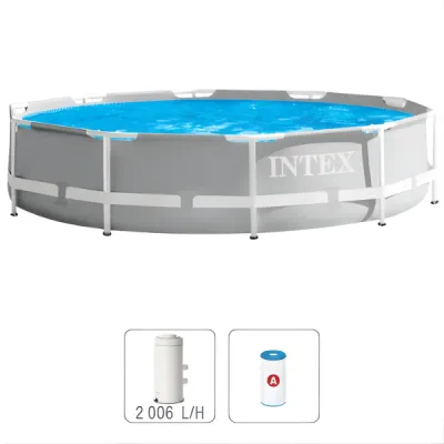 INTEX Бассейн 366x76cm, 6503Л, металлический каркас, с фильтрующим насосом – Цена, Отзывы и Покупка Онлайн