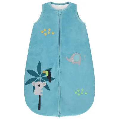 Sac de dormit fara maneci Premaman Velour Crazy Jungle (0-6 luni) foto