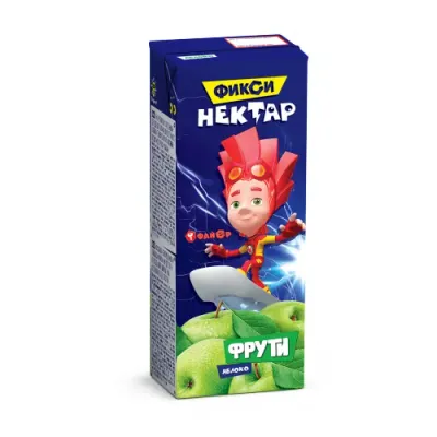 "Маленькое счастье" suc-nectar mere "Фиксики" 200 ml. (4 luni+)