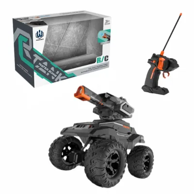 1:18 Mașină Radio-Control:  cu bombe de apă (500 bucăți), acumulator și încărcare USB, 2 culori