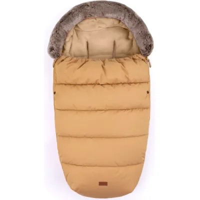 Husa de iarna pentru carucior 4 in 1 Petite&Mars Comfy Elegant Caramel