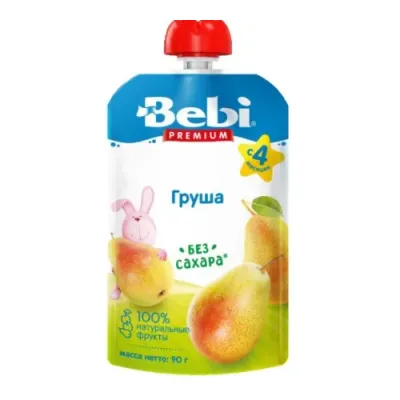 bebi premium piure de pere (4 m+) 90 gr.