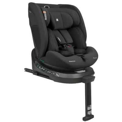 Scaun auto rotativ cu isofix KikkaBoo i-Orbit Black, 40-150 cm
