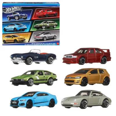 Set din 6 mașinuțe Hot Wheels "Euro Style", 1:64