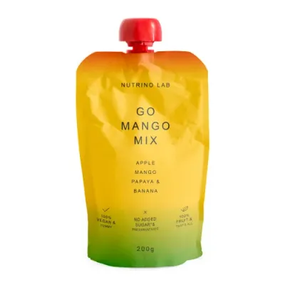 nutrino lab piure "go mango mix" măr-mango-papaya-banana (200 gr.)