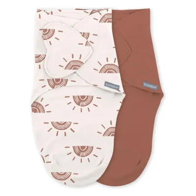 Set 2 sisteme de infasare Ingenuity Swaddle Me Rising Sun, colectia Monogram (0-3 luni)