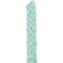 Protectie laterala impletita KikkaBoo Mint (15 cm grosime), 180 cm foto