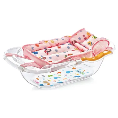 Поролоновый гамак для ванны BabyJem Ocean Baby Pink