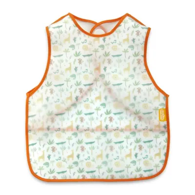 BABYJEM Baveta pentru copii fara maneci Oranj, 32x37 cm