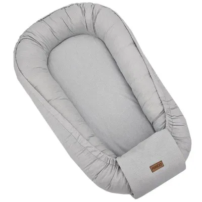 Babynest FEEDO Light Grey Binding, 90x60 cm foto